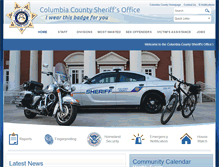 Tablet Screenshot of columbiacountyso.org